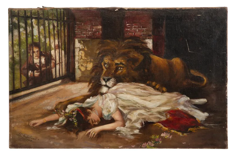 J. C. Schuler (American, 20th Century) Oil on Canvas from auction in Addison, Illinois — image 38