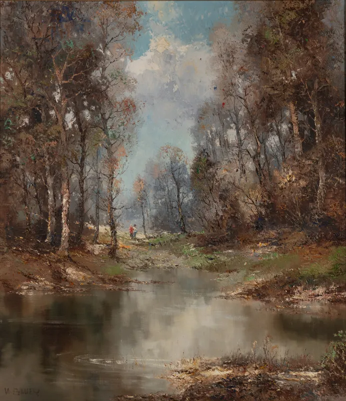 Willi Bauer (German, b.1923) Oil on Board from auction in Addison, Illinois — image 43