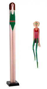 J. W. Eaton (American, 20th Century) Painted Wood and Metal Sculptures