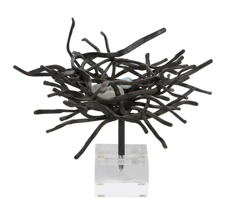 Larry Whiteley (American, 20th Century) Iron Bird Nest Sculpture from auction in Addison, Illinois — image 18