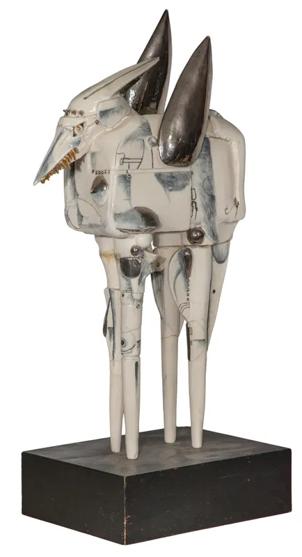 Attributed to Edward Schoenberger (American, 1915-2017) Winged Beast Porcelain Sculpture from auction in Addison, Illinois — image 19