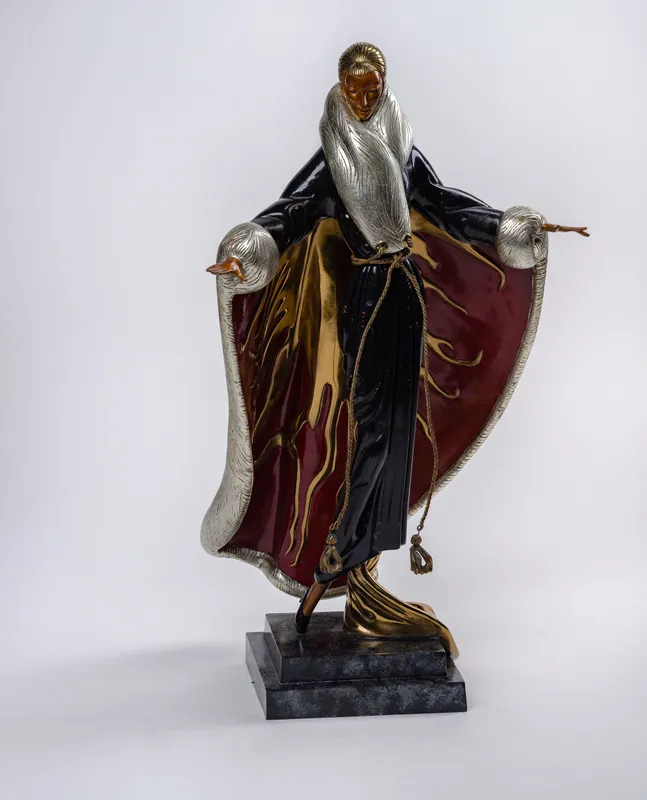Romain de Tirtoff 'Erte' (Russian / French, 1892-1990) 'Faubourg St. Honore' Bronze Sculpture from auction in Addison, Illinois — image 29