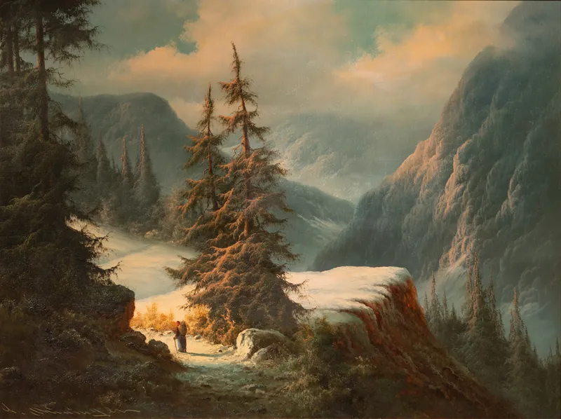 Ludwig Munninger (German, 1929-1997) Oil on Canvas from auction in Addison, Illinois — image 35
