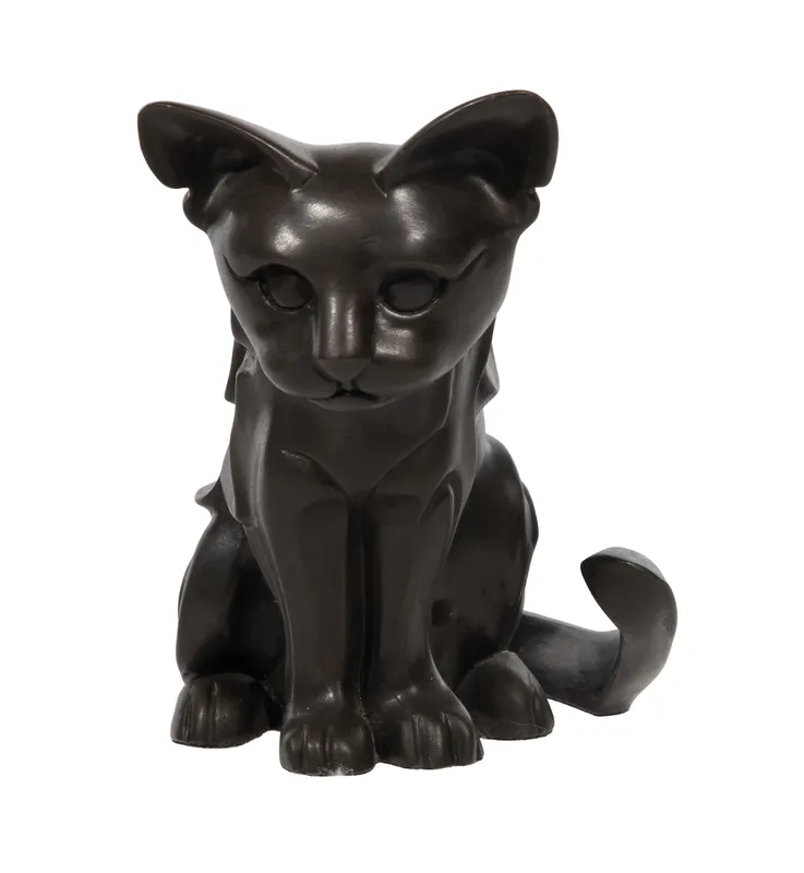 John Jagger (American, 1920-2013) Bronze Cat Sculpture from auction in Addison, Illinois — image 47
