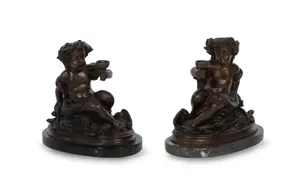 E. Rossi (Italian, 1856-1916) Bronze Sculptures