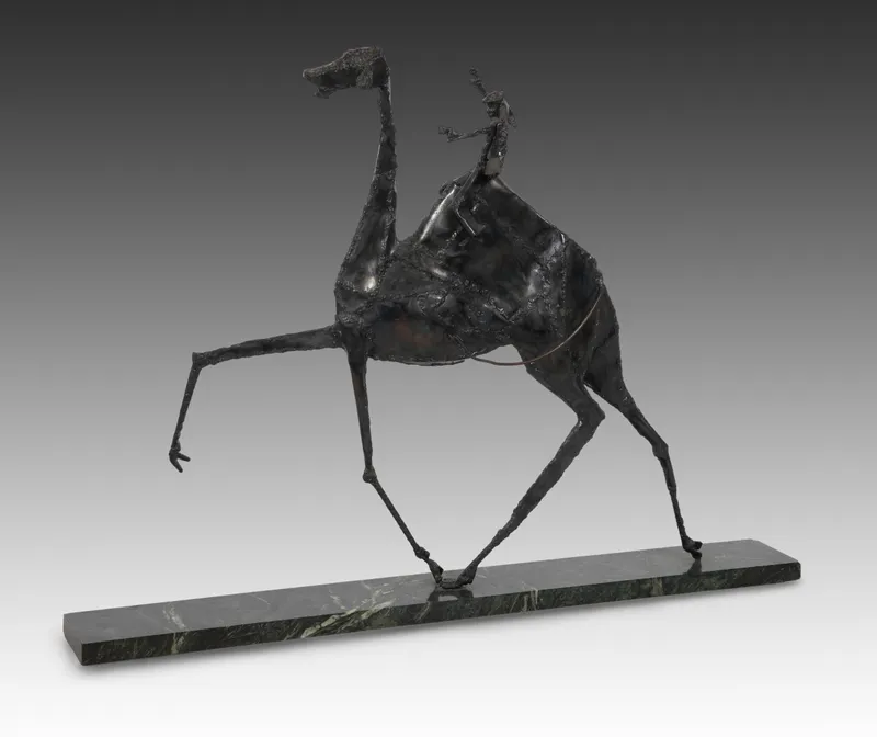 Donna Marihart (American, 1932-2004) Camel Mixed Metal Sculpture from auction in Addison, Illinois — image 4