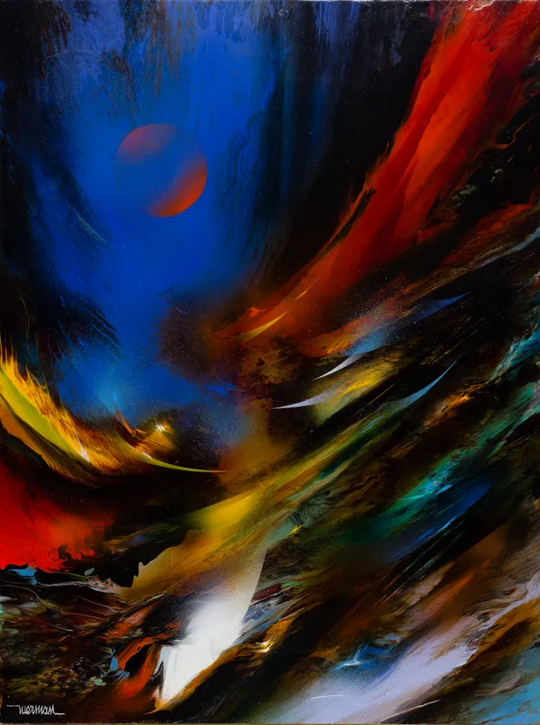 Leonardo Nierman (Mexican, 1932-2023) 'Springtime' Acrylic on Panel from auction in Addison, Illinois — image 2