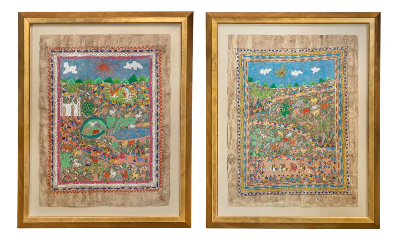 Palisido Ascencio (Mexican, 20th Century) Mixed Media on Paper from auction in Addison, Illinois — image 17
