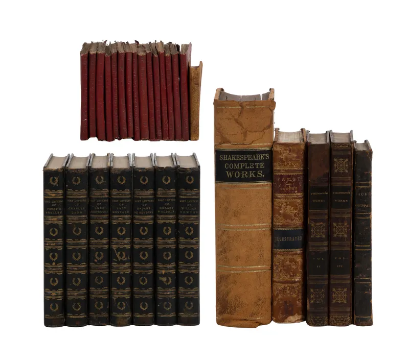 Leatherbound Book Assortment from auction in Addison, Illinois — image 34