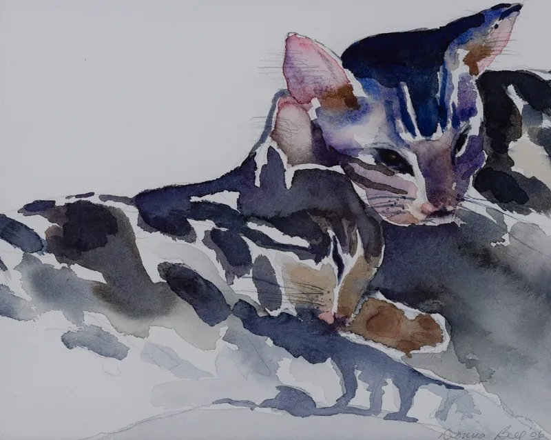 Donna Bell (21st Century) Watercolor on Paper from auction in Addison, Illinois — image 31