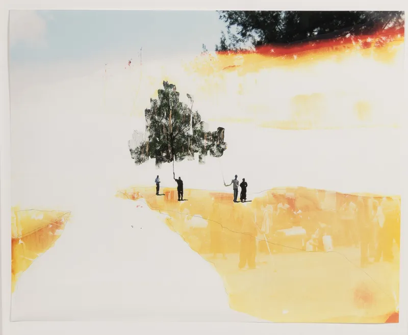 Curtis Mann (American, b.1979) 'Holding Tree Top #2' Mixed Media from auction in Addison, Illinois — image 30