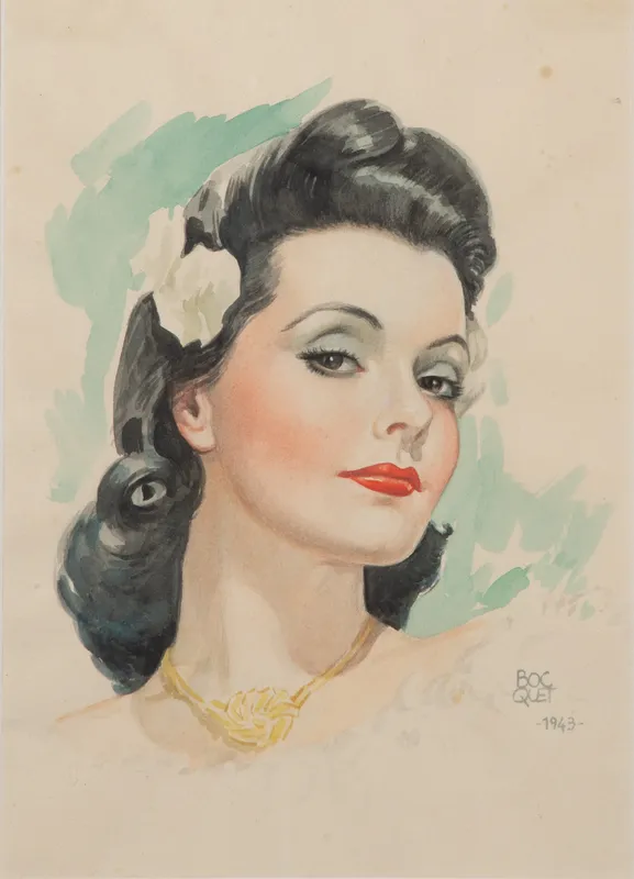 Joan Pau Bocquet Bertran (Spanish, 1904-1966) Watercolor on Paper from auction in Addison, Illinois — image 34