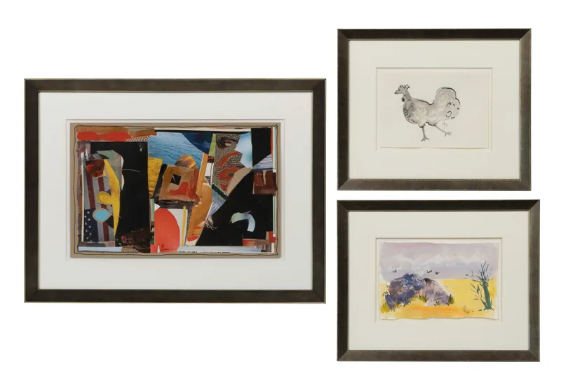 Jacques Pepin (French, b.1935) Collage and Watercolors from auction in Addison, Illinois — image 35
