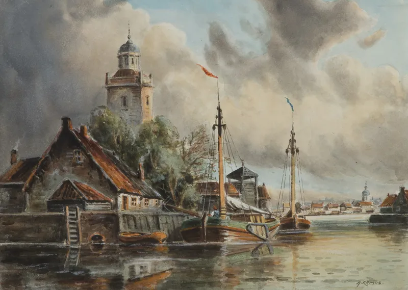 Aubrey Ramus (British, 1895-1950) Watercolor from auction in Addison, Illinois — image 39