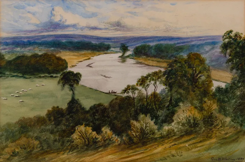 George B. Whitney (British, 20th Century) Watercolor on Paper from auction in Addison, Illinois — image 41