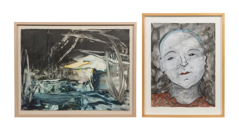 Various Artists (20th Century) Watercolor and Monotype from auction in Addison, Illinois — image 48
