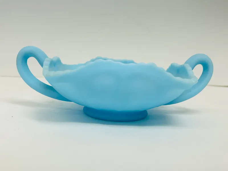 FENTON BLUE SATIN GLASS DISH, 1970S from auction in BETHESDA, Ohio — image 24