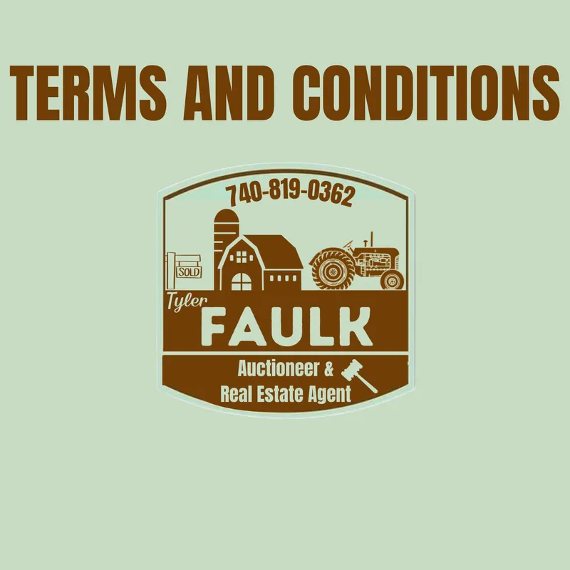 TERMS & CONDITIONS from auction in BETHESDA, Ohio — image 2