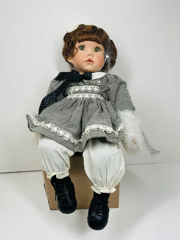 DANBURY MINT "HALEY" PORCELAIN DOLL, 1990S from auction in BETHESDA, Ohio — image 18