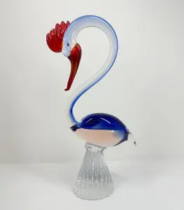 Glass Crane Figurine