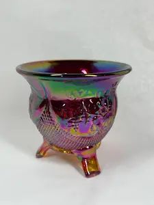 Fenton Iridescent Ruby Red Glass Toothpick Holder