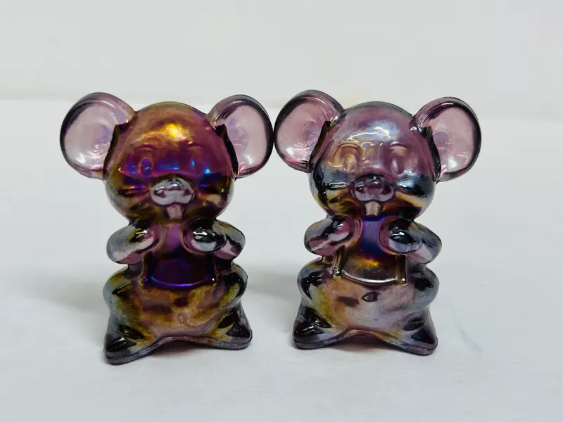 BOYD AMETHYST CARNIVAL GLASS MICE, 1988-1993 from auction in BETHESDA, Ohio — image 14