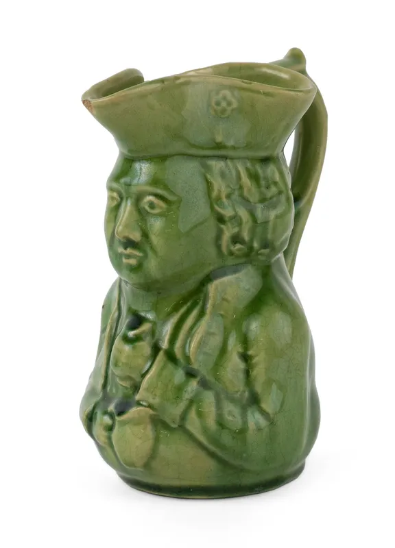 American Green-Glazed Yellowware Toby Jug, Possibly J.E. Jeffords & Co. (Philadelphia, PA) from auction in Bloomfield, New Jersey — image 24