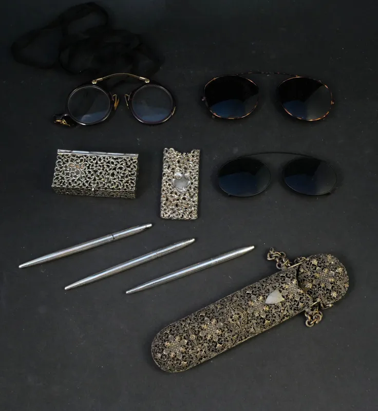 Vintage Eye Ware, Sterling and Smoking Items from auction in Bloomfield, New Jersey — image 2