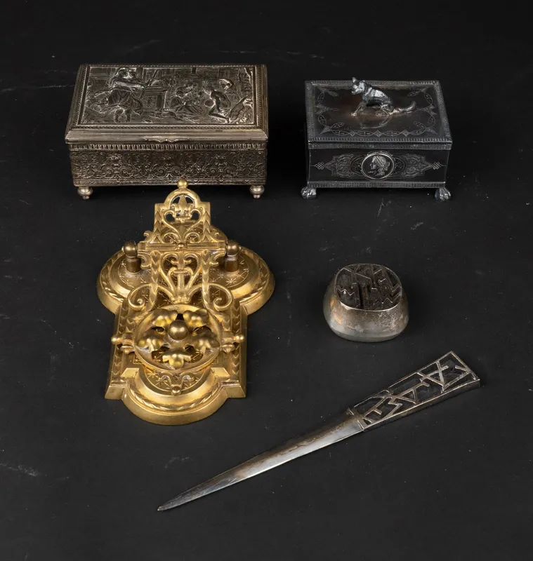 Vintage Metal Musical Jewelry Box from auction in Bloomfield, New Jersey — image 17