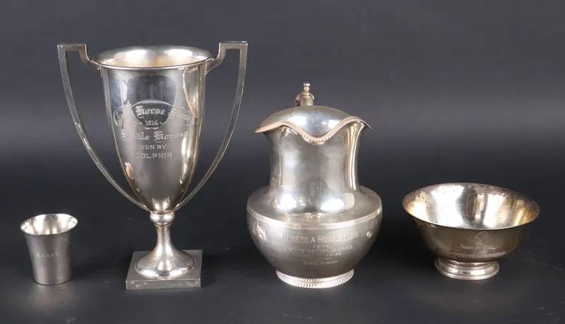 Vintage Long Island Sterling Silver Horse Trophy from auction in Bloomfield, New Jersey — image 21