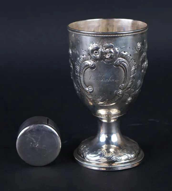 Sterling Silver Circular Covered String Box from auction in Bloomfield, New Jersey — image 22