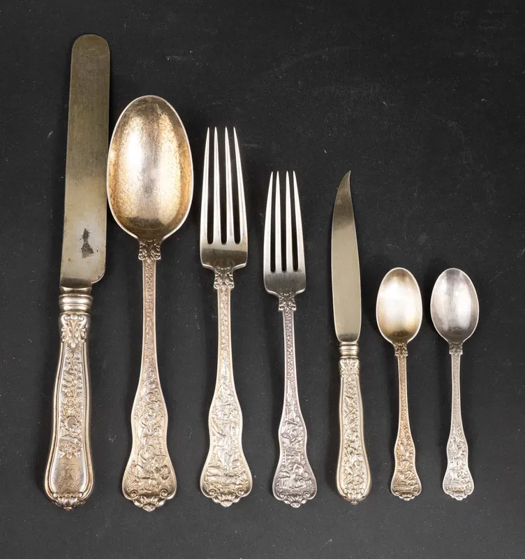 Tiffany Sterling Silver "Olympian" Flatware from auction in Bloomfield, New Jersey — image 24