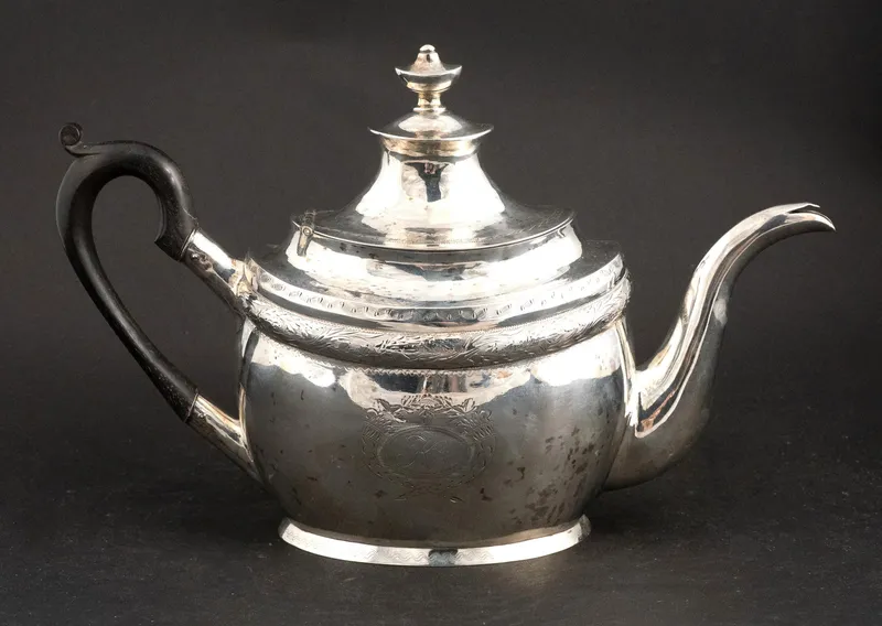 American Coin Silver Teapot from auction in Bloomfield, New Jersey — image 20