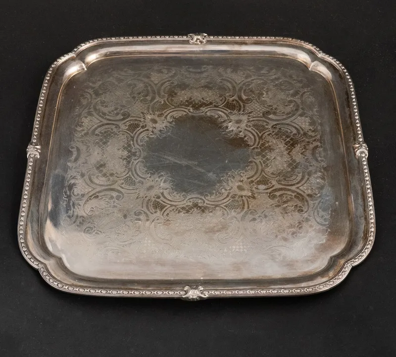 Reproduction Paul de Lamere Silver Salver from auction in Bloomfield, New Jersey — image 47
