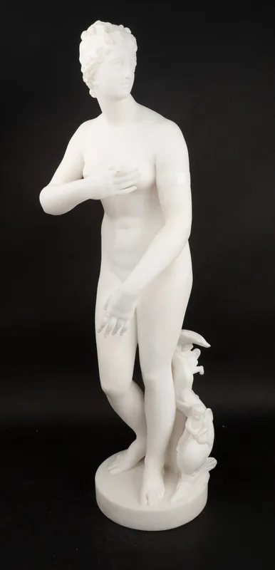 Pietro Bazzanti, Italian 1823-1874, Venus De' Medici, Carved Marble from auction in Bloomfield, New Jersey — image 39