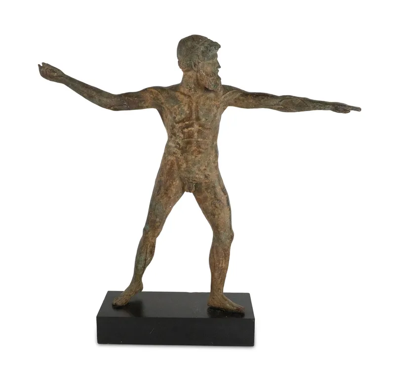 Zeus or Poseidon Figure Modeled After the Artemision, Bronze from auction in Bloomfield, New Jersey — image 45