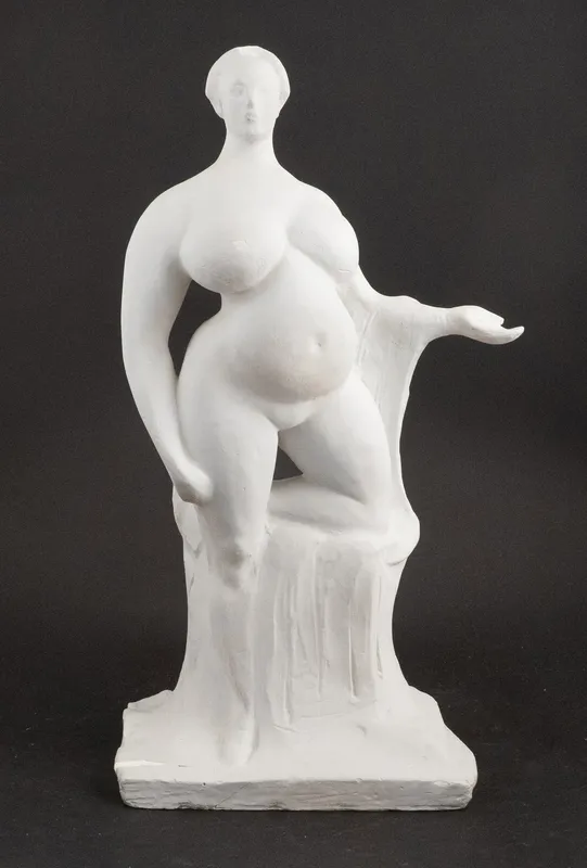 Gaston La Chaise, French/American 1882-1935, Primitive Woman, Plaster from auction in Bloomfield, New Jersey — image 48