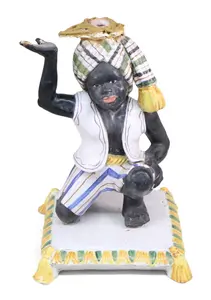 Majolica Blackamoor Table Base
