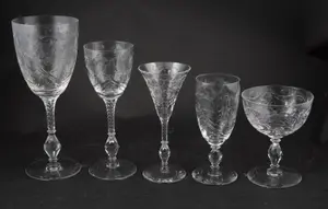 Group of Rock Sharpe Crystal Stemware