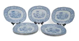 Nine Ridgeways "Oriental" Pattern Platters