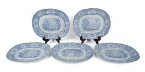 Five Ridgeways "Oriental" Pattern Platters
