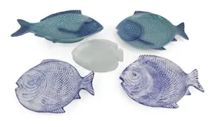 Eight Modern Fish-Form Platters