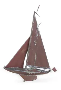 Copper Sailboat Weathervane