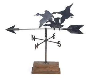 Folk Art Black Painted Weathervane