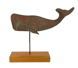 Copper Weathervane of a Sperm Whale