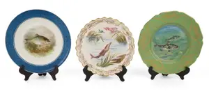 Ten Assorted Fish Decorated Plates