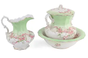 John Haddock & Sons Porcelain Wash Set