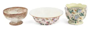 Crown Ducal Ware Floral Decorated Centerpiece Bowl