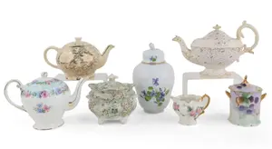 Three Assorted Porcelain Teapots