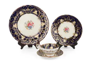 Partial Set of Aynsley "Royalty" Dinnerware